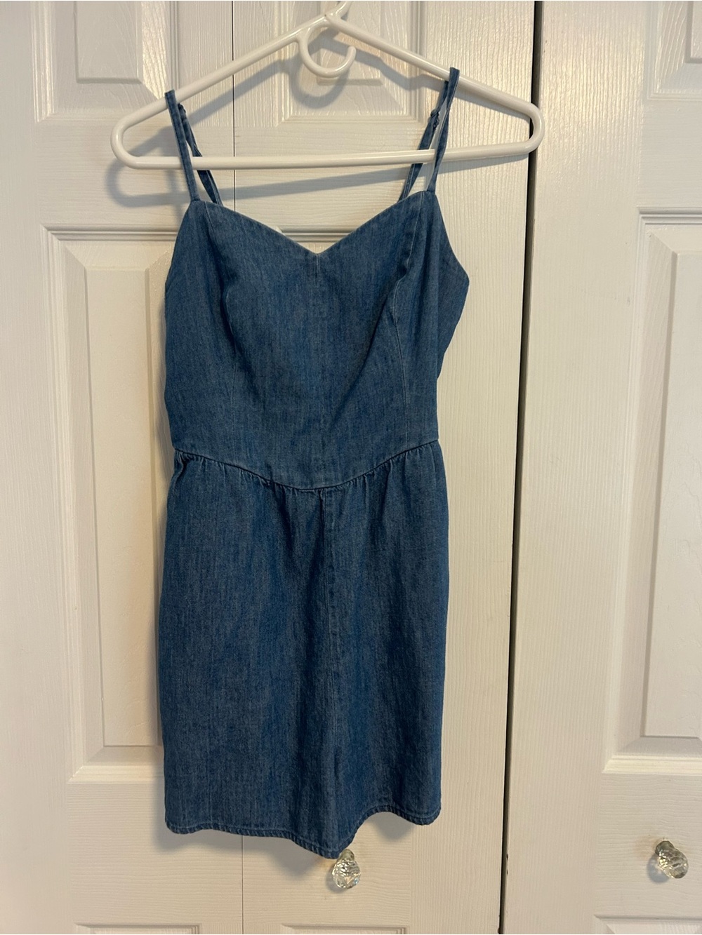 Old Navy Blue Denim Spaghetti-Strap jumper